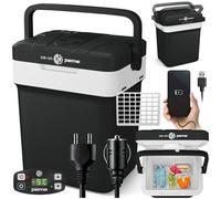 peme Nevera Portátil Eléctrica Termoeléctrica Coche 25,7 L 12 220 V | Uso de camping, Refrigeración durante viajes, Enchufe doméstico, Funcionamiento silencioso, Formato autocaravana