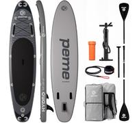 peme Tabla Paddle Surf Hinchable Sup Padel Adulto Sup Padelsurf Stand Up Principiantes Profesional Rigida Touring Allround con Accesorios para Adultos Mar Standup - Hydro 350cm Dark Sky