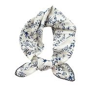 Pemilosci Bandana grande de algodón para la cabeza, cobertura protectora, bufanda para el cuello para mujer, 28 x 28 pulgadas, S34-little Leaf - Azul, Talla única