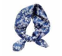 Pemilosci Bandana grande de algodón para la cabeza, cobertura protectora, bufanda para el cuello para mujer, 28 x 28 pulgadas, S10-little Leaf - Azul, Talla única