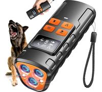 PEMOO 3 dispositivos ultrasónicos para disuadir ladridos de perros, recargables, dispositivo anti ladridos suave para perros, control de ladridos para interiores y exteriores, para entrenamiento de