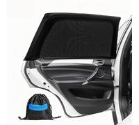 PEMOTech Parasol Coche Lateral【Tejido Spandex Transpirable&Protección UV】 Mosquitera,Protege La Privacidad Familiar,Sombrilla De 2 Piezas para Niños y Mascotas,Compatible con el 95% De Los Modelos