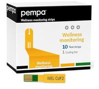 PEMPA 10 x Tiras | Prueba para Uso en el Hogar | Medidor con Resultados Simples y Precisos, 10 Unidades