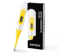 PEMPA Termometro Digital Rapido Alta Precision para Niños y Adultos Medir de Fiebre Corporal - Rectal Oral Axilar con Flexible Punta Seguro Precisio