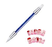 Pen a la pluma de arte de uñas - UV Builder Brush, Decoration Painting Stick | Instrumento de punteado de escultura de silicona, puntero de modelado de agarre de, herramienta de textura y piez