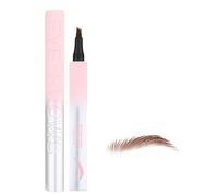 Pen aislante de cejas impermeable, lápiz de definición de cejas, Contorneing Cownebrow 4-tip impermeable lápiz, Mujeres a prueba de manchas Cosméticos cotidianos Definter para novia, esposa