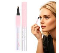 Pen aislante de cejas impermeable, lápiz de definición de cejas,Lápiz de contorno de lápiz de maquillaje de celo de 4 tips - Mujeres Cosméticos cotidianos Madre novia esposa Use definidor de