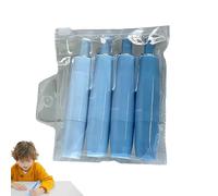 Pen blanca recargable - cinta corrector de doble lado, 4x rollos adhesivos de corrección blanca | Suministros de papelería versátiles, pegamento a presión invisible para escritorio, escuela, casa