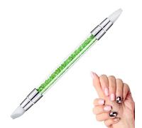 Pen bolígrafo de tallado de manicura de dos cabezas, pincel de arte de