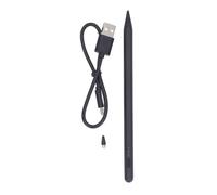 Pen capacitiva Pom POMA Fina Adsorción Magnética Pen de Pantalla táctil Universal con indicador para tabletas Android para teléfonos Inteligentes Negro 166 mm