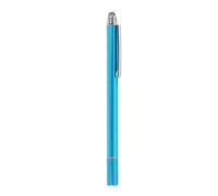 Pen con Lápiz Táctil, Pantalla Táctil de Alta Precisión y Calendario de Sensibilidad con Punta Transparente y Punta de Malla de Fibra, para Dispositivos de Pantalla Táctil (Azul