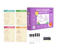 Pen Control Book - Early Childhood Writing Guide, Washable Fine Motor Skill Pad with Logical Thinking Sheets, Repeatable Drawing Exercise Board, Ideal for Home Schooling Travel or Gift Sets