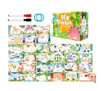Pen Control Training Cards, 21.5x14.5x1.5cm Erasable Writing Exercises, Kids Handwriting Training Pen Control Cards, For 2-6 Years Old Boys Girls Toddler Kindergarten Classroom