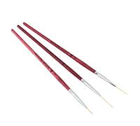 Pen de 3pcs Pen de Revestimiento de Uñas, Set de Manicura de Arte de Bricolaje de Patrón Floral de Cepillo de Dibujo, Adecuado para Uso Profesional y Personal, para el Salón de