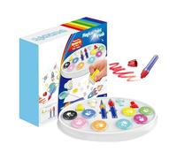Pen de agua - 10.24x9.06x1.57 pulgadas Marcadores de cepillo para colorear para dibujar, artes con herramientas de graffiti de sellos para niños, niñas, padres, niños, actividades, enseñanza y expresi