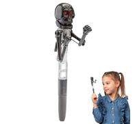 Pen de esqueleto de Halloween - Fun Skeleton Boxing Pen | Toy Skelton Boxing Penn con luz LED | Escritura suave de Skelton Peen adecuado para regalos de Halloween, favores de fiesta y uso diario