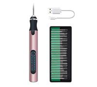 Pen de grabado inalámbrico | Herramienta de grabado bolígrafo recargable de grabado eléctrico - Kit de lápiz de grabado de grabador de grabador de lápiz potente PVC de vidrio de madera de metal