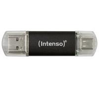 Pen Drive USB A + USB-C 3.2 Twist Line 64GB (Negro) - INTENSO