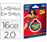 Pen Drive Usb Flash 16GB USB 2.0 Coleccionista Mujer Maravilla - EMTEC