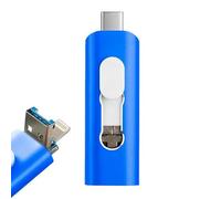 Pen Drive USB x64 GB Cool (3 en 1) Lightning/Tipo-C/USB Azul