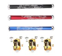 Pen Fishing Rod - Small Telescoping Pocket Pole, Folding Reel Combo Equipment, Compact Retractable Angling Gear Assembly, Lightweight Outdoor Tackle Companion For Travel Camping Daily Outings