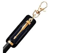 Pen Holder Clip - Pen Holder Keychain | Anti-Lost Pencil Clipboard | Leather Marker Keychain For Badge, Notebook, And Office Use | Heavy Duty Portable, Durable Writing Tool Accessory