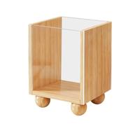 Pen Holder, Wooden Large Capacity Desktop Storage Shelf Case, Desk Organize