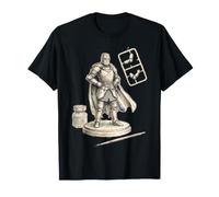 Pen Ink Fantasy Knight Miniatura Mesa Gamer Diseño Camiseta