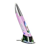 Pen Mouse, 2.4Ghz Pen Ratón óptico Ratón Inalámbrico Bolígrafo Mouse de Mouse con Mouse de Bolsillo de Bolsillo óptico Inalámbrico Recargable para la Computadora Portátil PC (Grey) (Purple)
