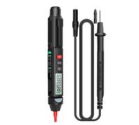 Pen Multimeter 6000 Counts Digital Multimeter With Lcd Backlight Flashlight Ncv Auto Off For Voltage Current Capacitance Diode Continuity Test For Household And Automotive Use (Sin secuencia de fases)