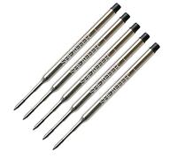 Pen Savings Paquete combinado, recambios originales de Sheaffer para bolígrafo, paquete de 5, estilo K, 99335, tinta negra de punta media (paquete a granel)