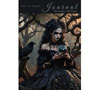 Pen to Paper Journal Forecaster 120 Pages: A5 Writing lined book memoir Gothic theme 7 : Designed by Aetherial Moon