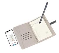Pen y Cuaderno de Cuaderno Digital con Sincronización en Tiempo Real Se Convierten a Texto Bluetooth SmartPen para Notas Tomar el Dibujo de la Tableta de Android de Bloc de (Black)