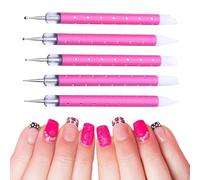 PENA DE PULLACIÓN DE LA CAPILLA, CIBILLOS DE DE LA NAVE | 5x Detalle Dibujos de dibujo de de doble cabeza,Suministro de belleza manual kit de manicura interior para uso del salón de hogares