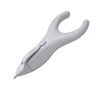 PenAgain Ergosof - Bolígrafo ergonómico, recargable, color plateado