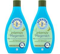 PENATEN Leche de cuidado intensivo, sin parabenos ni colorantes, para el cuidado personal del bebé y loción para bebés, el buen equipamiento inicial para recién nacidos, 400 ml (Paquete de 2)