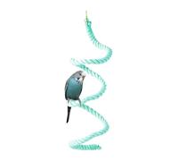 Penca de Cuerda para Loros, Percha de Cuerda de pájaros | Swings Flexibles para pájaros para Loros Cockatiel Peony,Colorido Toya de masticación Escalera pequeña Correa de algodón de Macizo Medio