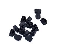 PENCHEAK 100 piezas de puerto Ethernet RJ45 anti protector negro para router RJ45 accesorios hembra