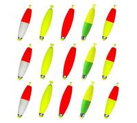 PENCHEAK 15 flotadores de pesca con peso, equipo profesional, accesorios ovalados, accesorios ovalados de EVA, accesorios de aparejos flotantes pesados para truchas