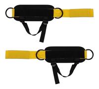 PENCHEAK 2 correas de tobillo para gimnasio, anillos dobles en D, puños para glúteos, correa de retroceso, accesorios de cable para mujeres y hombres