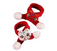 PENCHEAK 2 Inframas De Bufanda De Mascotas Serpiente Patrón Dibujos Animados Cicatriz Bufanda Cómoda para Celebraciones Vacaciones