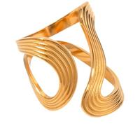 PENCHEAK Anillos De Dedo Exagerados Únicos Anillos Ajustables Geométricos Abiertos De Oro Abiertos Con Color Los Dedos Para Anillo Desgaste Cómodo