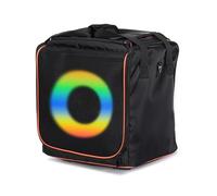 PENCHEAK Bolsa de almacenamiento impermeable de tela Oxford para altavoces, diseño plegable para uso en interiores y exteriores, fácil de transportar y almacenar, bolsa de transporte portátil, Black