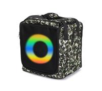 PENCHEAK Bolsa de almacenamiento impermeable de tela Oxford para altavoces, diseño plegable para uso en interiores y exteriores, fácil de transportar y almacenar, bolsa de transporte portátil