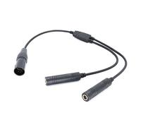 PENCHEAK Cable adaptador de auriculares a conector de aviación que mejora tu comunicación, accesorios de auriculares de aviación, cable adaptador macho a XLR doble hembra