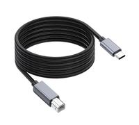 PENCHEAK Cable USB tipo C a B, cable de transferencia rápida de datos para conectar impresoras, escáneres, equipos auditivos a dispositivos de tipo USB BM