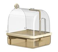 PENCHEAK Caja De Baño para Pájaros Mascotas Fuente Automática Circulaciones Agua Continuas Fáciles Limpiar con Bañera Múltiplespas