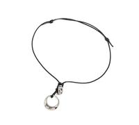 PENCHEAK Collar Colgante Circular Aleación Delicada Accesorio Collar Sofisticado Que Agrega Toque Romance A Cualquier Atuendo Joyería Del Círculo Delicado