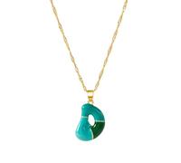 PENCHEAK Collar De Aleación De Letras Coloridas Individualizadas Cadena Ajustable Cartas Desgaste Diario Chokers Para Mujeres Regalo Regalo Único Collar Inicial