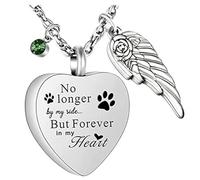 PENCHEAK Collar De De Corazón Acero Inoxidable Resistente Para Cenizas O Perfumes Joyería Conmemorativa Para Amantes Y Mascotas Cotily Wear Memorial Colgante